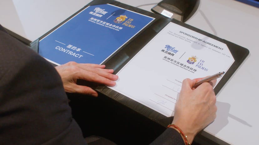 拉斯帕尔马斯足球俱乐部携手米兰体育3